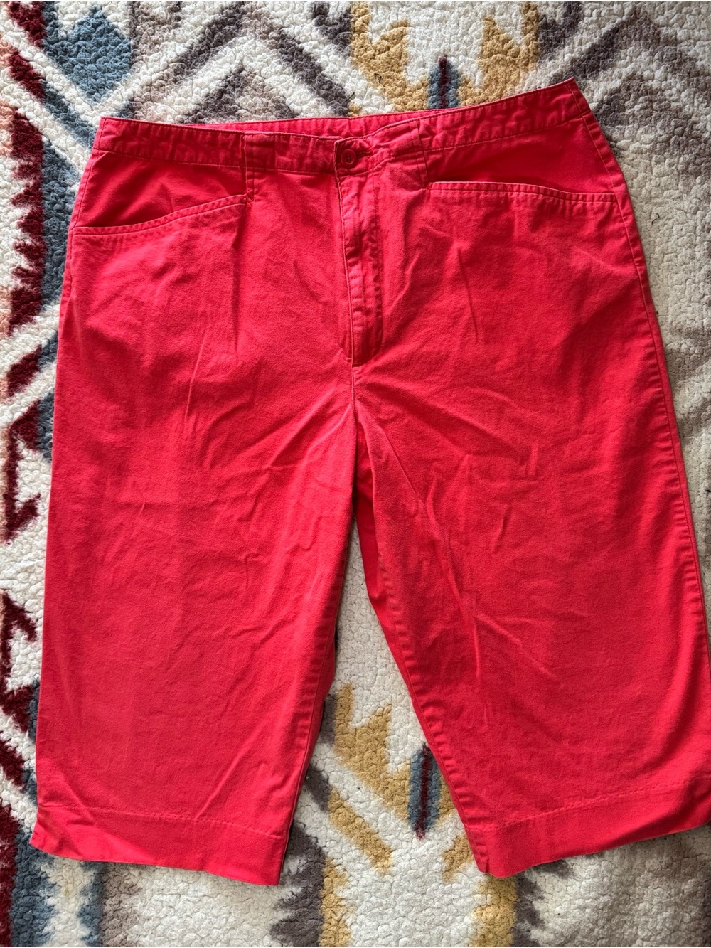 White Stag Fuchsia Pink Cotton Blend Capris